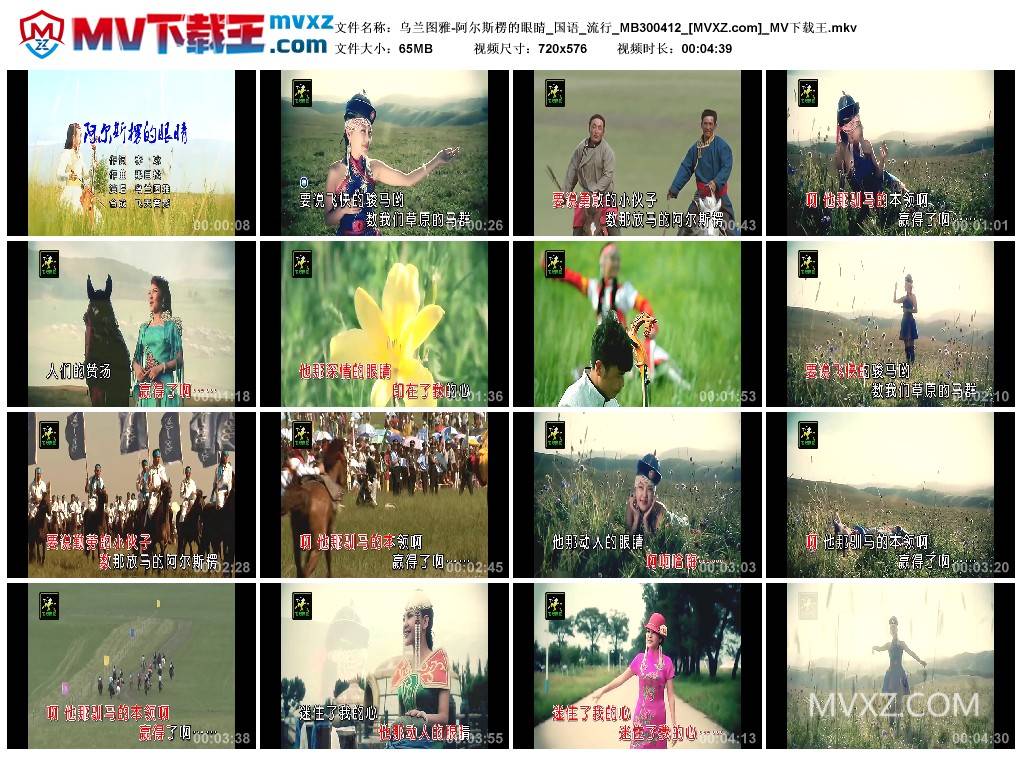 乌兰图雅-阿尔斯楞的眼睛_国语_流行_MB300412